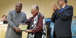 Bahamian public health leader Dr. Merceline Dahl-Regis receives WHO Global Health Leaders Award at 79th World Health Assembly
